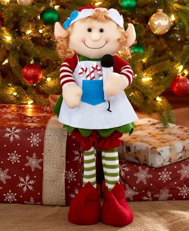 2-Foot Decorative Christmas Elf Holiday Figurine
