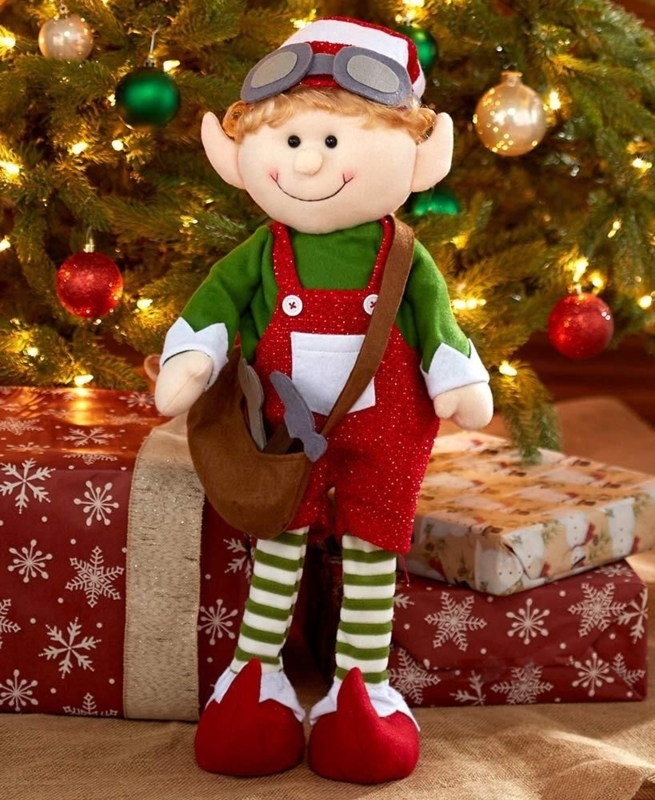 2-Ft Festive Holiday Elf Christmas Decoration