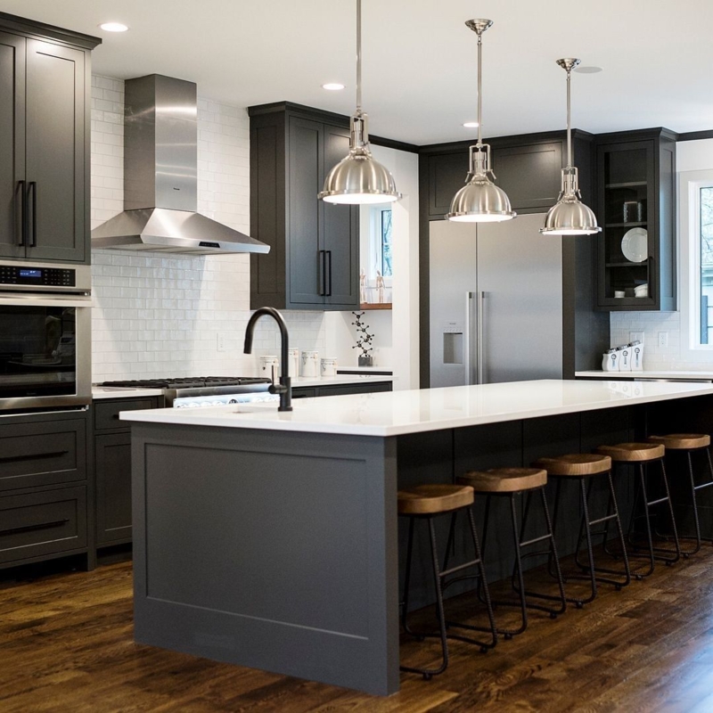 51 Stylish and Elegant Black and White Kitchen Ideas - ...