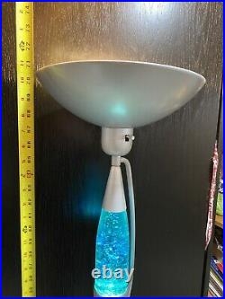 6ft Tall Blue Sparkle Floor Lava Lamp
