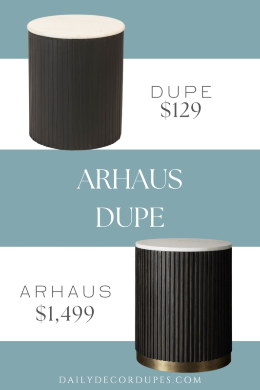 Affordable Arhaus Finnley End Table Dupe Comparison