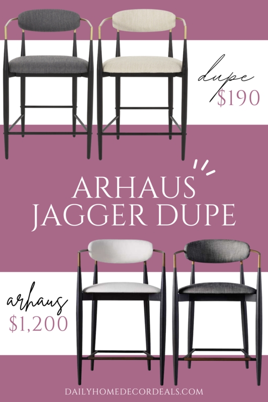 Affordable Arhaus Jagger Counter Stool Dupe Ideas