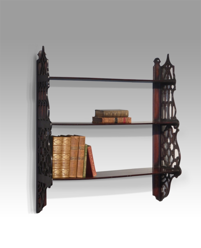 Antique Mahogany 19th Century Wall Shelves