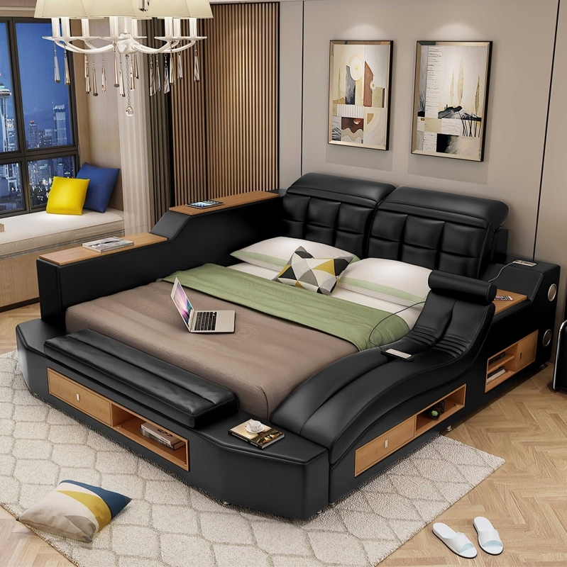 Apollo Modern King Size Multifunctional Smart Bed