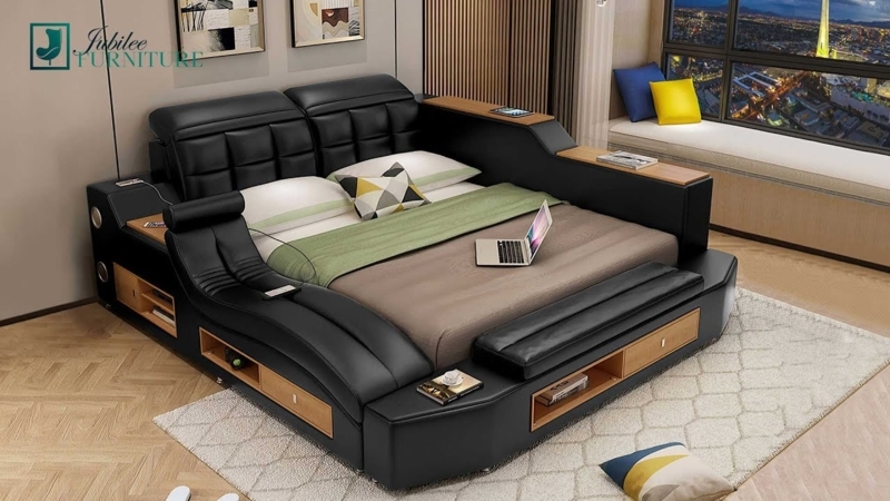Apollo Modern Multifunctional Smart Bed | Jubilee Furniture - YouTube