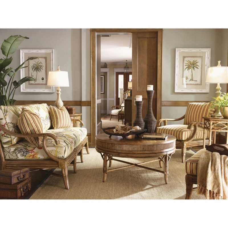 Beach House Round Coffee Table - Coffee Bean