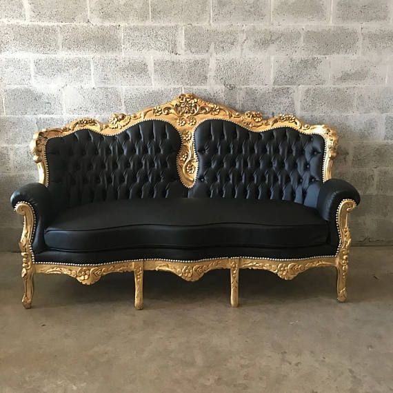 Black And Gold Sofa