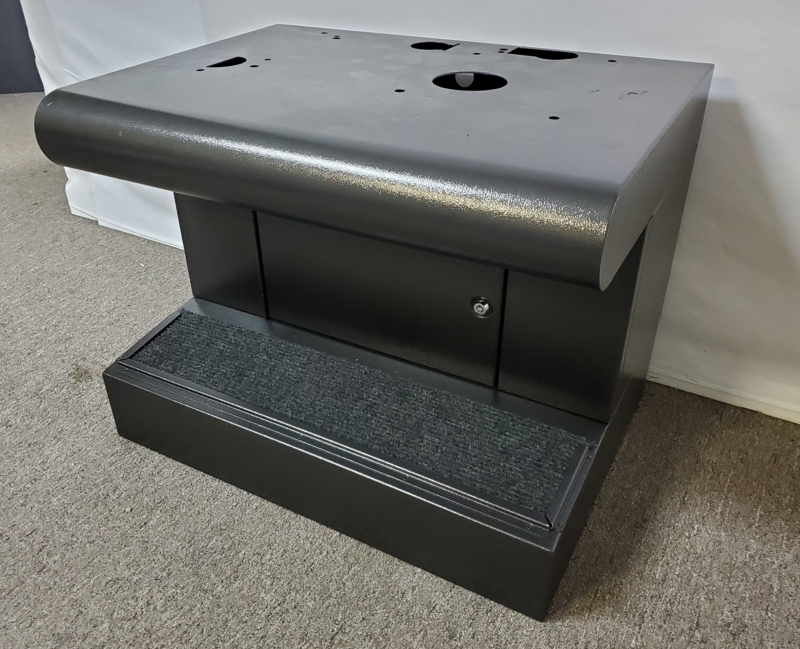 Black Metal Footrest Slot Machine Stand Base