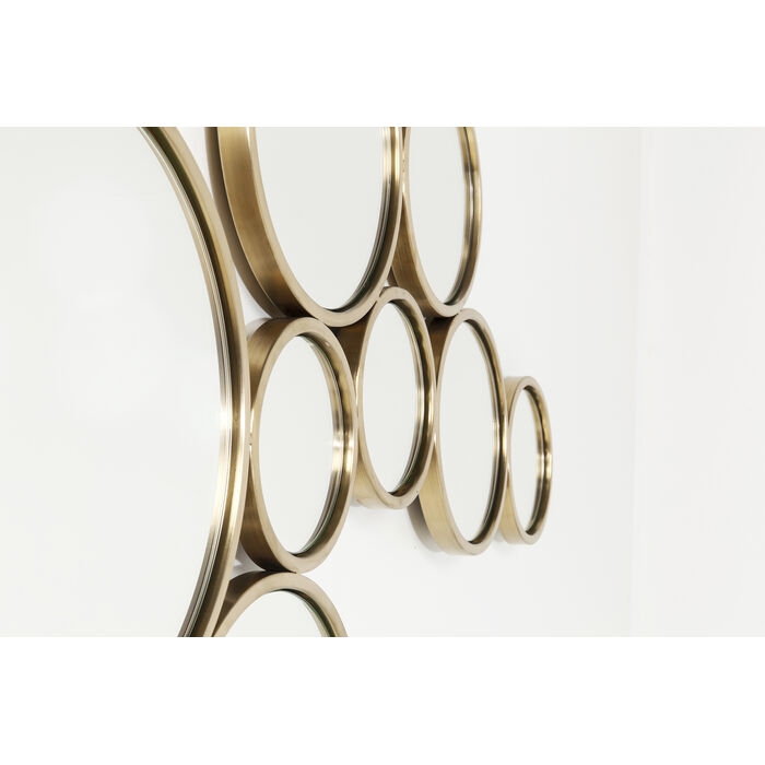 Brass Bubble Mirror Wall Art 138x93cm