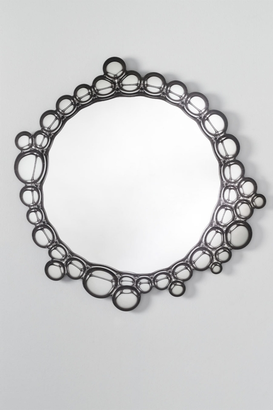 Bubbles Decorative Round Wall Mirror by Wilhelmina Designs