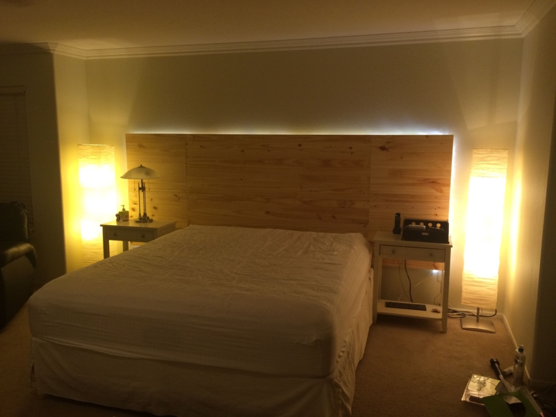 Cali King Headboard with LED lighting attached. | King headboard ...