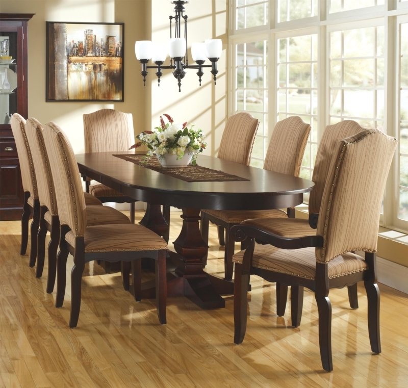 Canadel Custom Dining Customizable Oval Table with Leaves & Pedestal ...