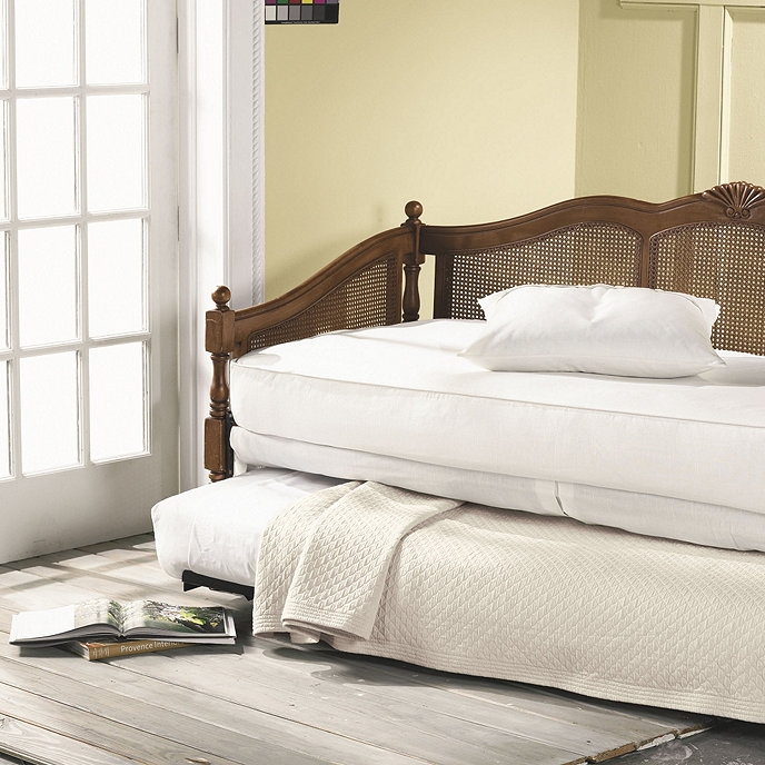 Classic Cane Daybed with Pull-Out Trundle Bed