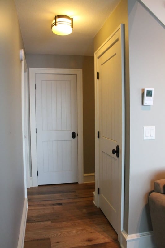 Classic Farmhouse Style Interior Doors in Hallway
