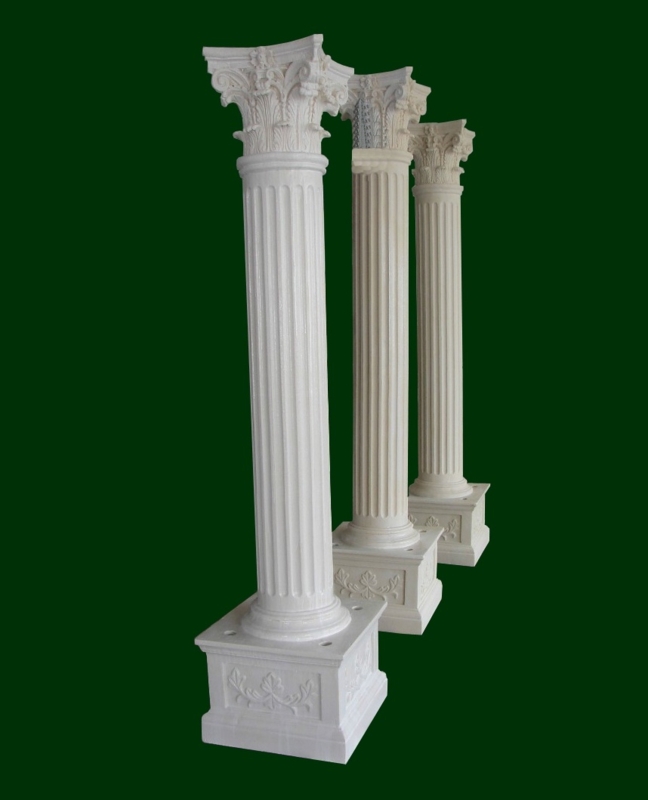 Classic Roman Fiberglass Decorative Columns for Home