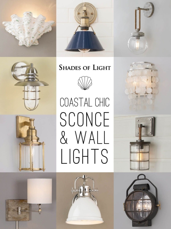 Coastal Chic Wall Sconces and Beach House Lighting