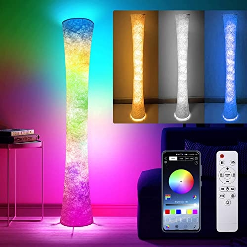 Color-Changing LED Floor Lamp with Remote Control