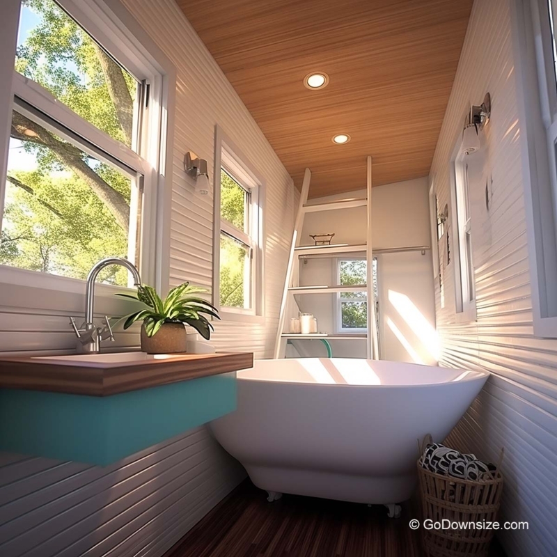 Compact Bathtub Design for Small Bathrooms