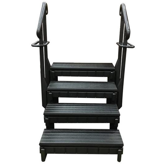 Confer Signature Hot Tub Steps, 4-Tread, 36in, Black