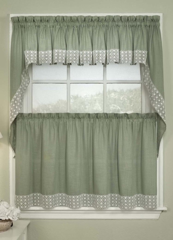 Country Kitchen Curtains with Classic Valances