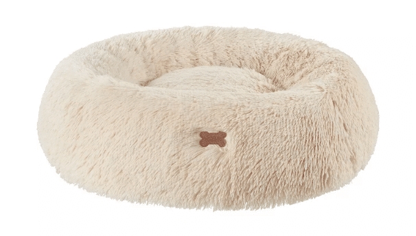 Cozy Beige UGG Plush Dog Bed for Pets