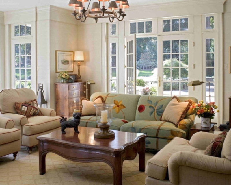 Cozy Country Style Sofas and Loveseats Living Room