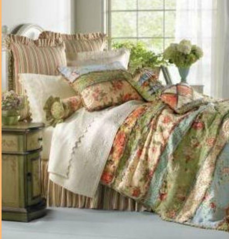 Cozy French Country Cottage Bedding and Decor