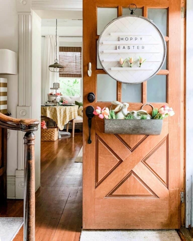 Cozy Modern Farmhouse Front Door Decor Ideas