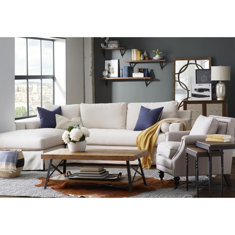 Cozy Modern Living Room with Laguna Coffee Table