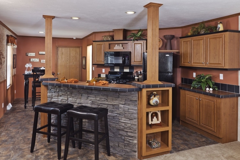 Cozy Rustic Kitchen Design for Manufactured Homes