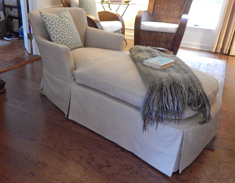 Cozy Slipcovered Chaise Lounge Sofa Ideas