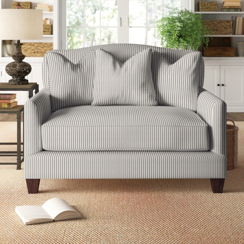 Cozy Striped Cuddle Chairs for Small Spaces