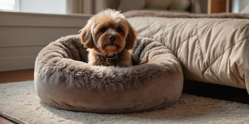 Cozy Ugg Cuddler Dog Bed with Plush Design