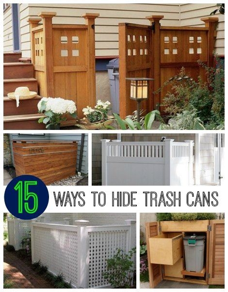 Creative Outdoor Garbage Can Covers and Hides