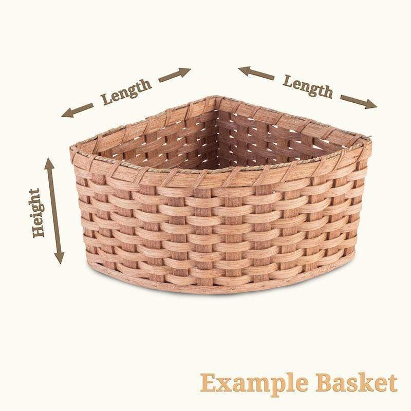 Custom Corner Wicker Basket for Optimal Storage