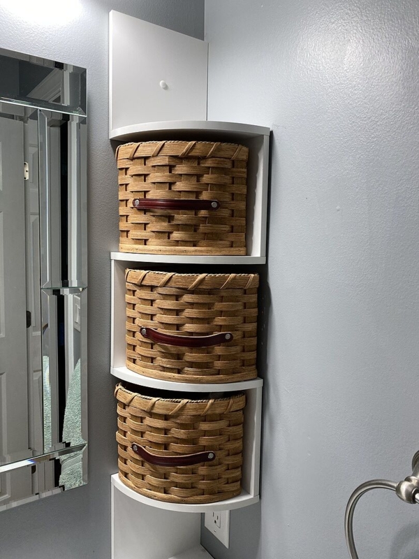 Custom Woven Corner Storage Baskets for Small Spaces