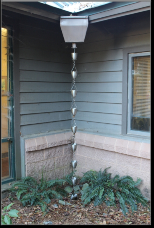 Decorative Metal Rain Chain Downspouts Exterior