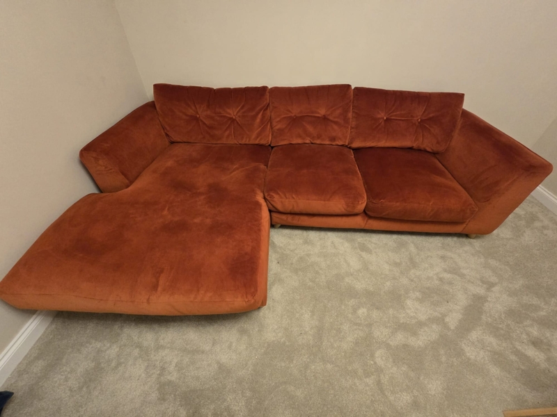 DFS Grand Designs terracotta sofas (chaise & 4 seater)  Sofalistic ...