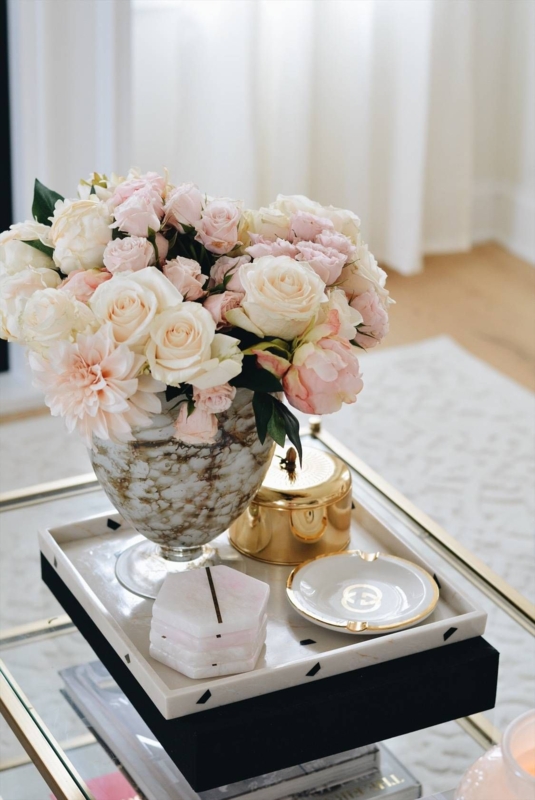 Elegant Coffee Table Floral Arrangement for Home