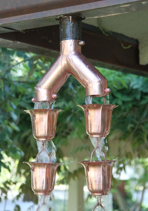 Elegant Copper Decorative Gutter Downspout Accessories