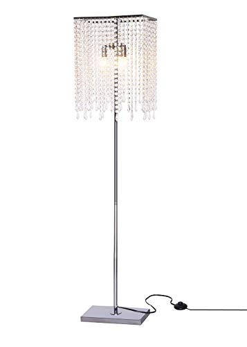 Elegant Crystal Beaded Floor Lamp for Living Rooms