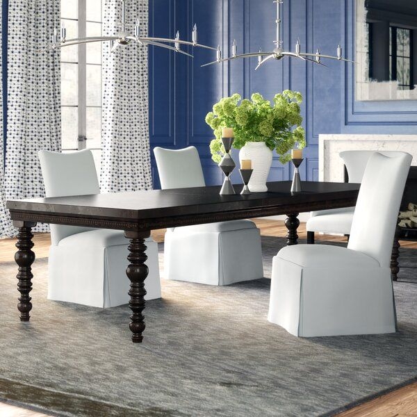 Elegant Dark Wood 120 Inch Dining Table
