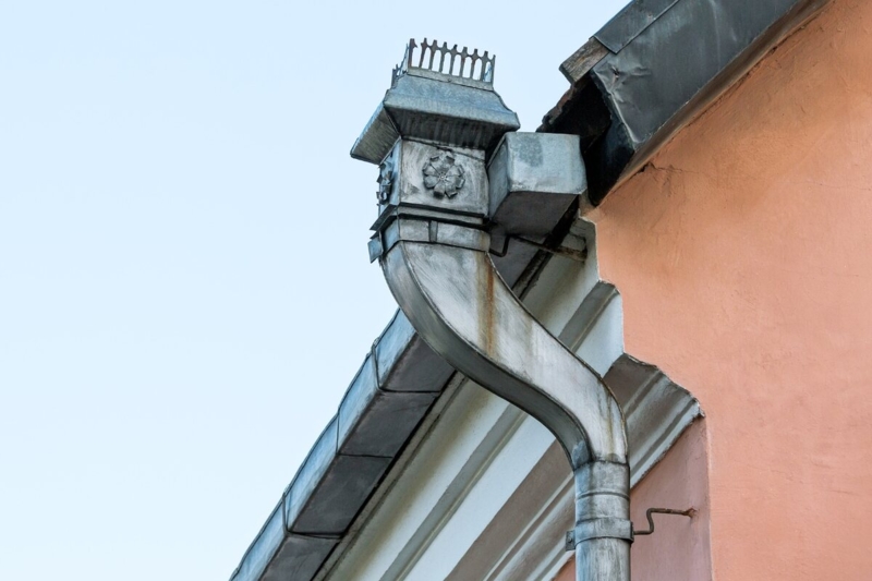 Elegant Decorative Gutters and Downspouts Design