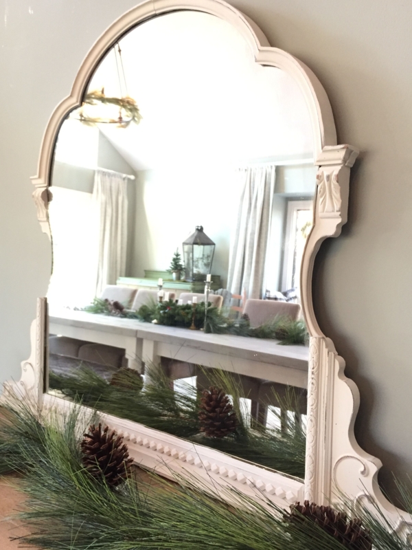 Elegant French Country Farmhouse Wall Mirror