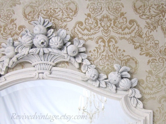 Elegant French Country Shabby Chic Decorative Mirror
