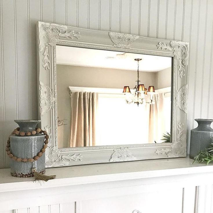 Elegant French Country Vintage Vanity Mirror