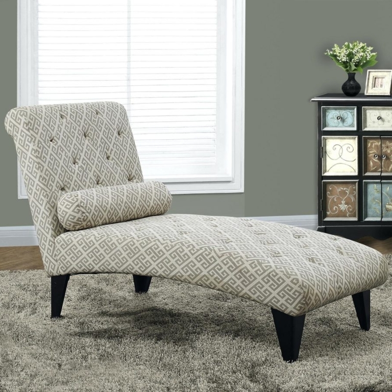 Elegant Geometric Pattern Indoor Chaise Lounge