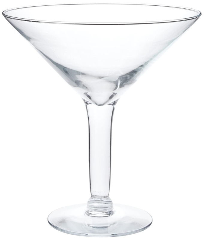 Elegant Giant Clear Martini Glass 52.8oz