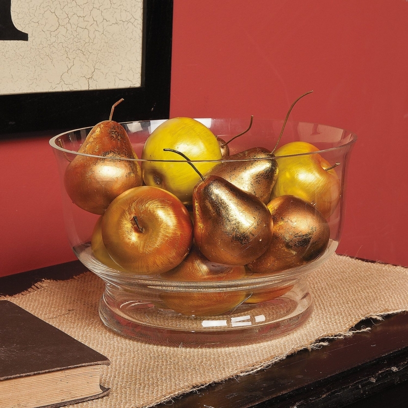 Elegant Gold Fruit Bowl Centerpiece Decoration