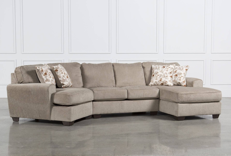 Elegant Neutral Half Moon Sectional Sofa Design